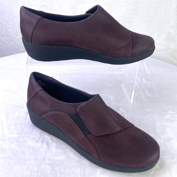 Easy Spirit e360 ESKelt Womens Cushion Comfort Slip On Wine Fabric Loafer S 8.5 - Picture 2 of 12